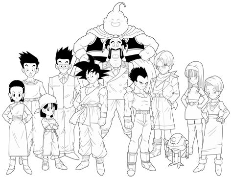 Imagenes de dragon ball z. Dragon Ball para colorear