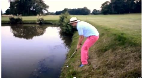 Drunk Golf Fail 9 Shots Of Vodka And Water Hazards Dont Mix Video