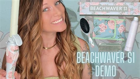 Beachwaver S1 Floral Automatic Curling Iron Demo Youtube