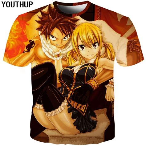Youthup Fairy Tail T Shirt Men 3d T Shirts Cool Casual Top Tees Unisex