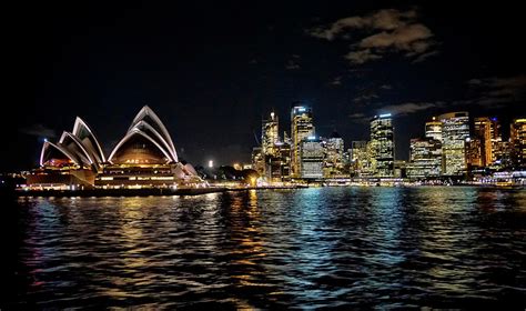 Sydney Australia At Night Photograph By Waterdancer