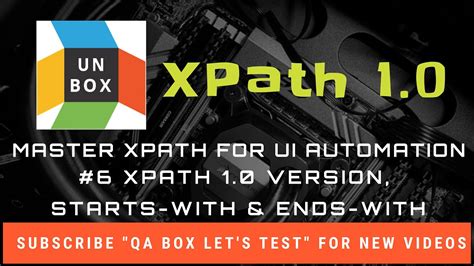 Xpath Starts With And Ends With Functions Youtube