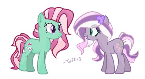 Mlp Minty And Wisteria By Fluffy Poyos On Deviantart