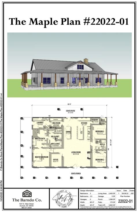 40x60 Barndominium Floor Plans With Shop And Pictures
