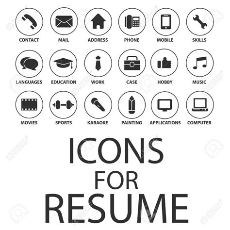 Phone Icon For Resume Unique Free Resume Icons 650 650 Icons Set For