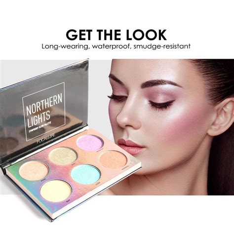 Yocowu 6 Colors Shimmer Glow Palette Face Makeup Bronzer Highlighter