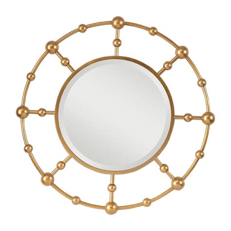 34 Unique Gold Round Hanging Wall Mirror Round Gold Mirror Metallic