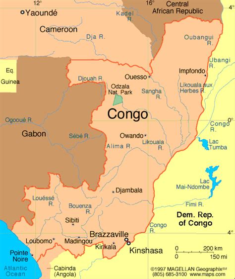 Congo Mapas Geogr Ficos Do Congo