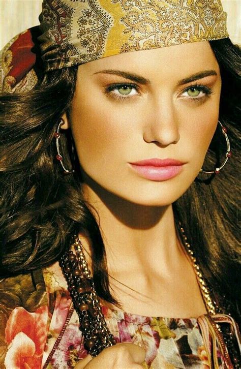 Beautiful Gypsy Woman With Greenyellow Eyes Gypsy Bohemian Boho☮