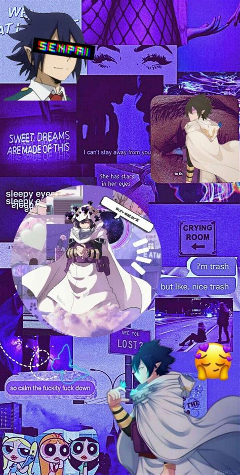 Aris roth enjoys anime aesthetics and japanese dreamscapes. tamaki Amajiki purple aesthetic wallpaper | Cute anime wallpaper, Cool anime wallpapers, Anime ...
