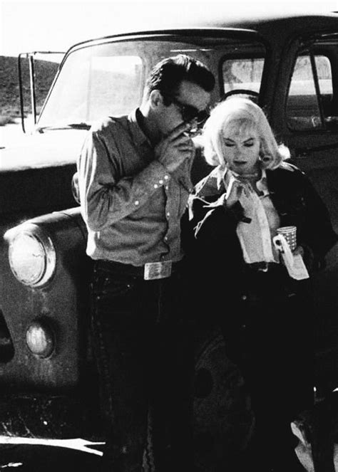 Elsiemarina Montgomery Clift And Marilyn Monroe On The Set Of The