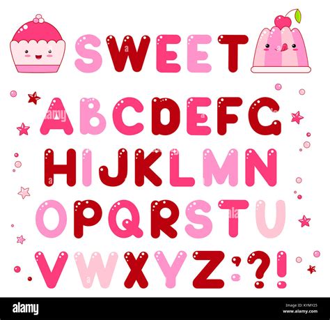 Sweet Candy Letters Alphabet Hi Res Stock Photography And Images Alamy