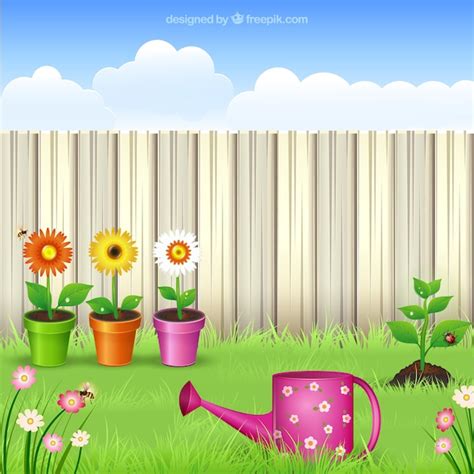 Free Vector Garden Illustration