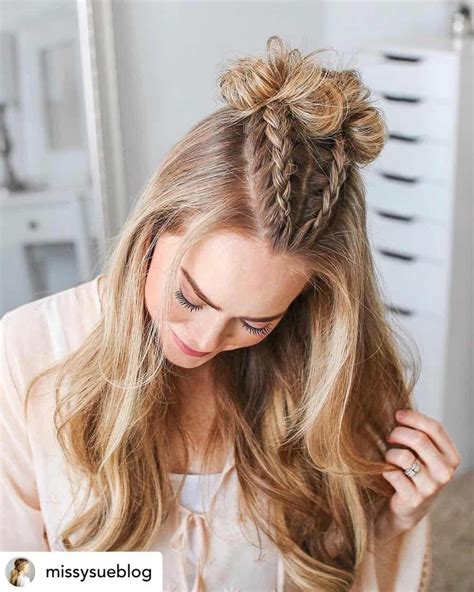 You automatically look adorable and sweet with the the simplest way to look like a cute child is to pull up your hair into half ponytail and mess it up to. 10 Ridiculously Easy Hairstyles For School 2020 (Tutorials ...