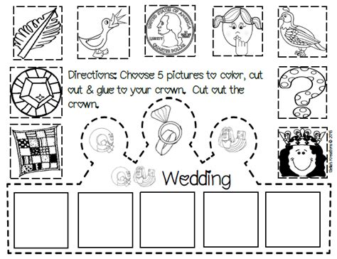 QU Wedding Crown Phonics Kindergarten, Phonics Activities, Kindergarten