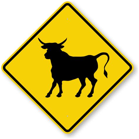 Traffic Sign Cow Clipart Best
