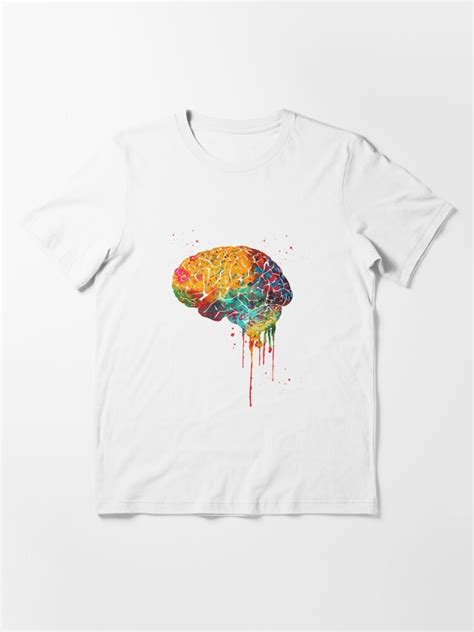 Human Brain T Shirt For Sale By Erzebetth Redbubble Human Brain