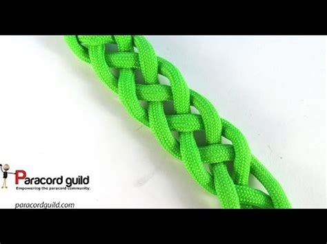 If you opted to braid a 9 inch x 3 inch leather strip, you should be done braiding after 2 cycles total. 4 strand flat braid - YouTube