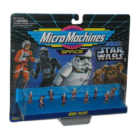 Star Wars Micro Machines Rebel Pilots 1994 Galoob Mini Figure Toy Set