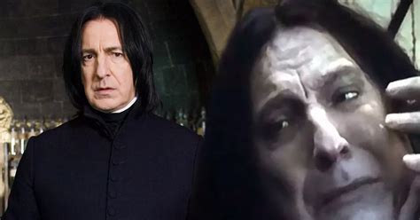 alan rickman s harry potter journey as severus snape is incredibly emotional and touching