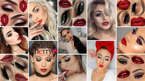 21 Looks Eye Makeup For Red Lips Cherrycherrybeauty