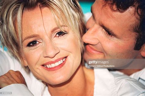 French television presenter Sophie Davant and sports presenter... News