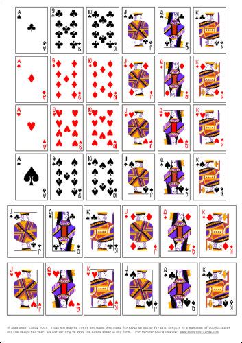 4 Best Images Of Tiny Playing Cards Printable Miniature Dollhouse