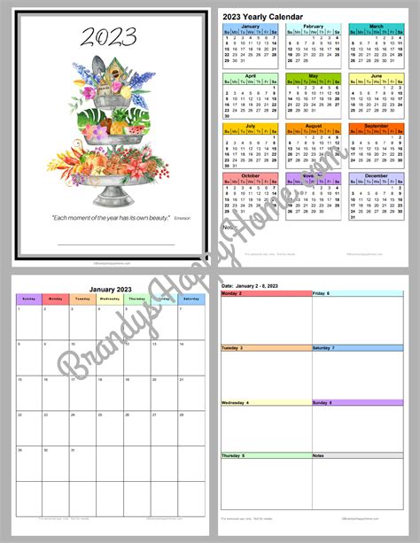Free Printable Planning Calendar 2023 Calendar 2023