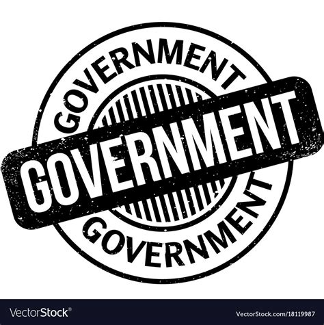 Government rubber stamp Royalty Free Vector Image