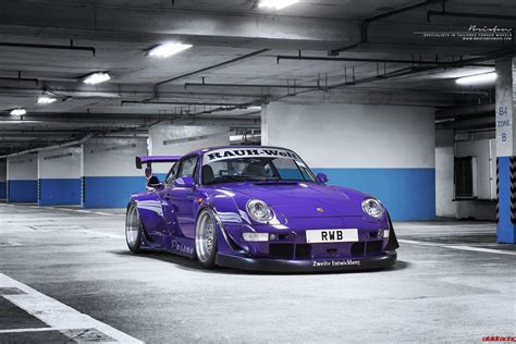 Purple People Eater Rwb 993 Porsche With Brixton Forged Alloy Wheels