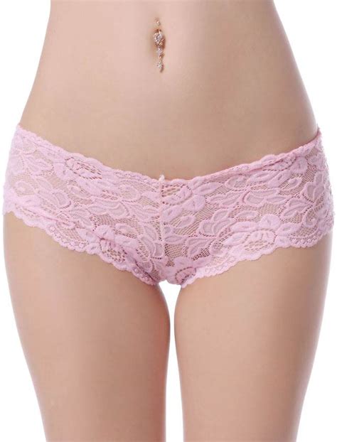 Pink Sexy Floral Lace Panty Ohyeah