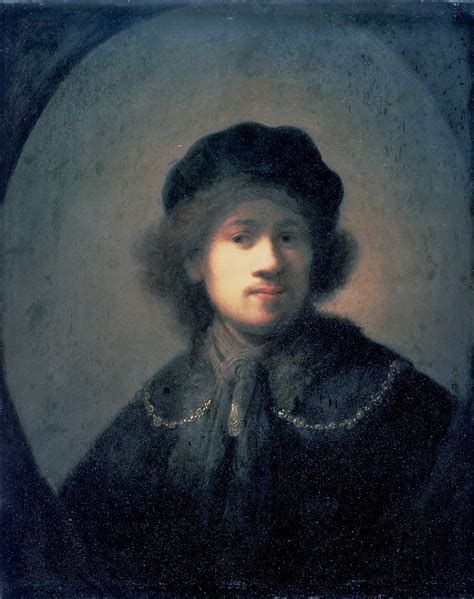 Rembrandt Self Portrait With Beret And Gold Chain 1631 Flickr