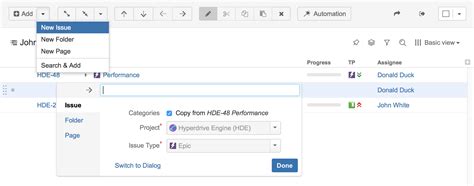 Creating New Issues Structure Plugin For Jira Alm Works Knowledge Base