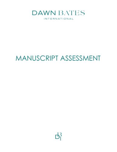 Manuscript Assessment Dawn Bates