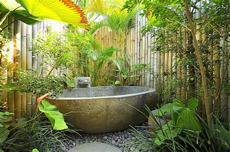 Bali Outdoor Bath Indoor Outdoor Bathroom Outdoor Tub Rustic Outdoor