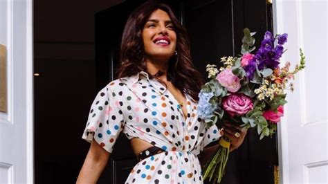 Priyanka Chopras Backless Polka Dot Shirt Dress In New Pics Is Worth