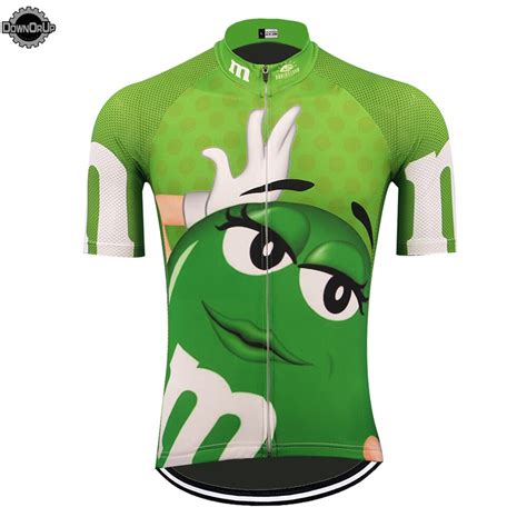 2019 Mandm Cycling Jersey Green Men Short Sleeve Bike Wear Jersey Ropa