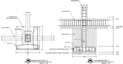 Menghitung Kebutuhan Besi Pondasi Tapak Dwg Imagesee