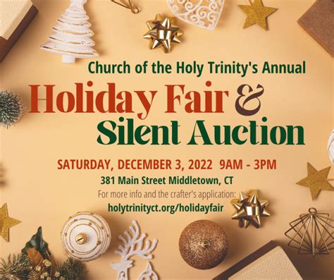 Holiday Fair And Silent Auction At Holy Trinity Middletown Episcopal