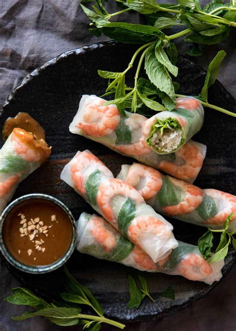 Fresh spring rolls are one of the easiest types of vietnamese food to recreate at home. Vietnamese Rice Paper Rolls | RecipeTin Eats