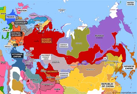 Bolshevik Russia Historical Atlas Of Northern Eurasia 1 February