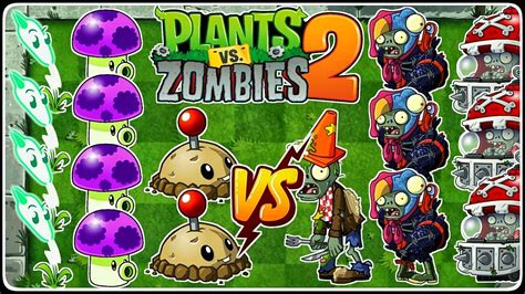 Plants Vs Zombies 2 Lightning Reed And Puff Shroom Plant Combo In