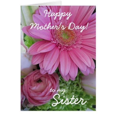 Happy Mothers Day Sister Cards Zazzle