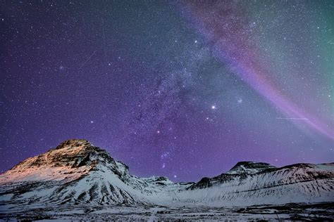Aurora Borealis And The Milky Way The Milky Way And Aurora B Flickr