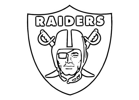 Raiders Logo Coloring Pages Oakland Raiders Logo Raiders Tattoos