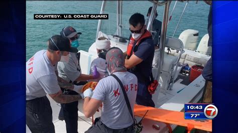 Boater Saved After Crashing Into Another Boat Off Key West Wsvn 7news Miami News Weather
