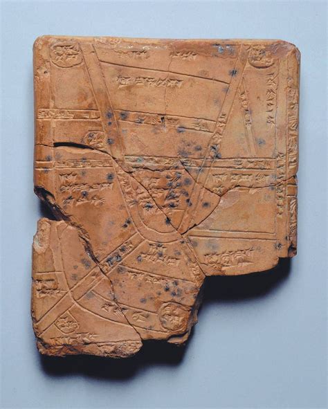 the oldest known map the map of nippur this ancient clay tablet dates to the 14th 13th century
