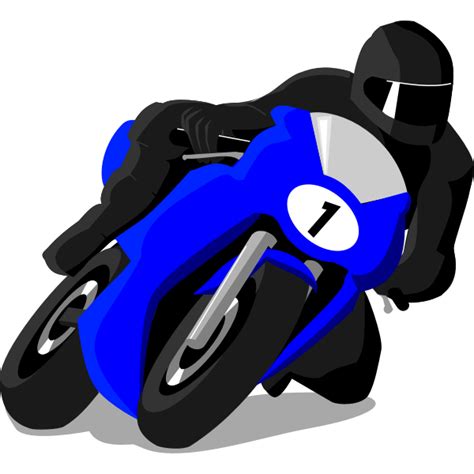 Racing Motorcycle Free Svg