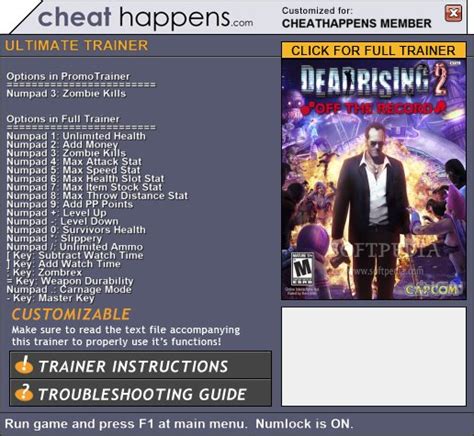 Dead Rising 2 Off The Record 1 Trainer Download