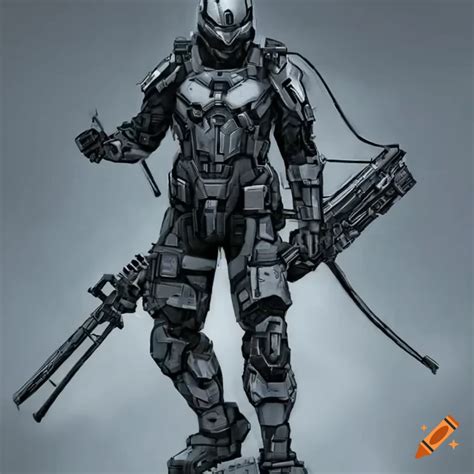 Full Length Image Of A Futuristic Superhero In Hi Tech Armor On Craiyon